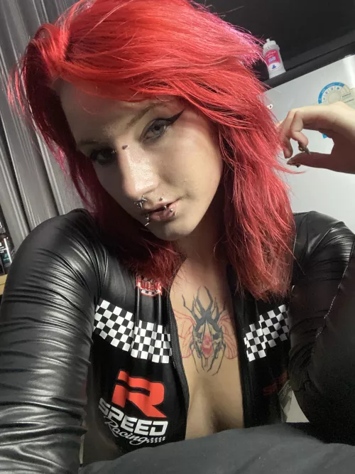 Feel the power of shiny latex on every curve