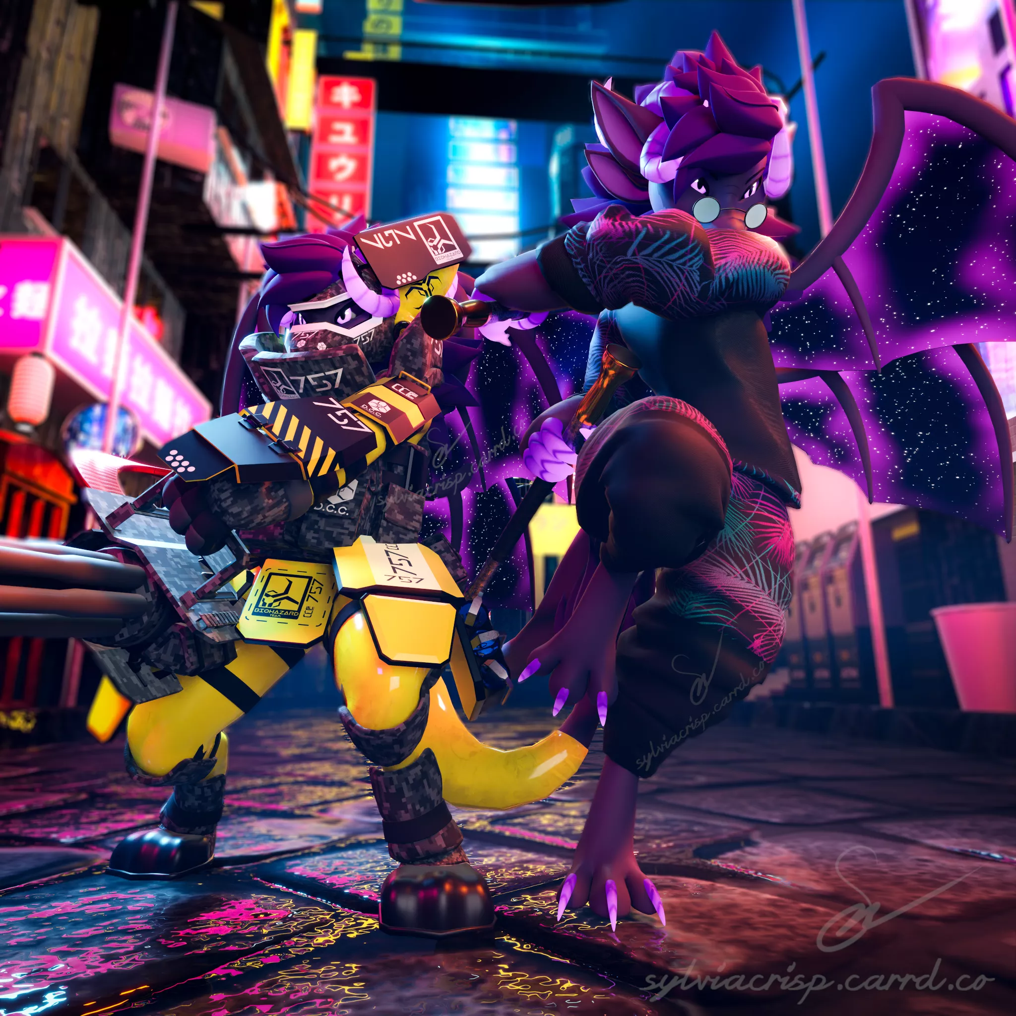 Here's a render I made for a VRChat avatar I worked on :3 [art/render by me]