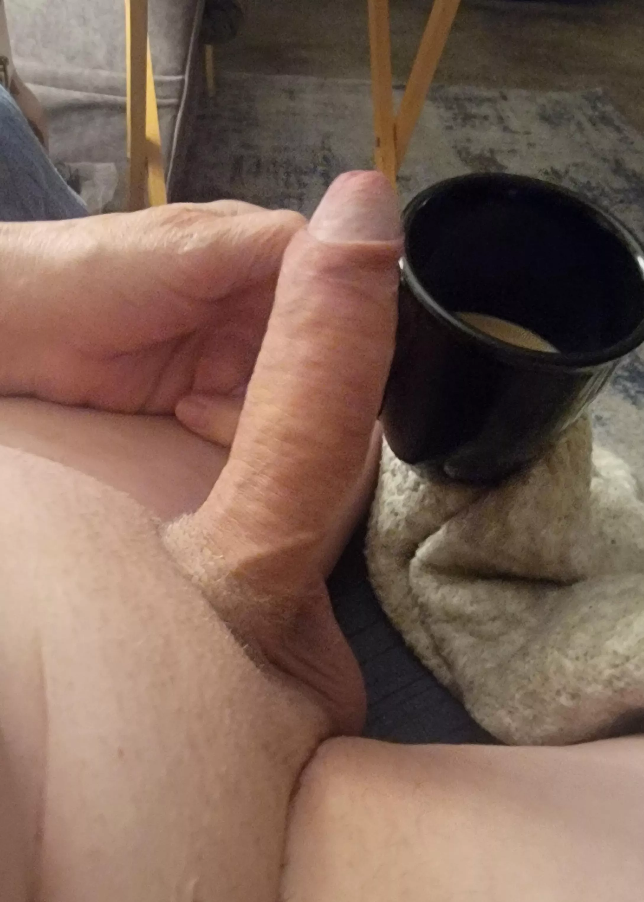 How I start my mornings .Dad/grandpa [72] 