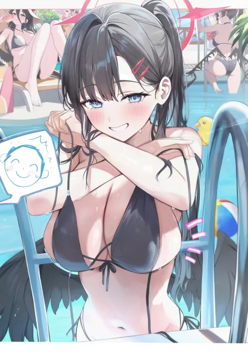 Ichika's bikini came off