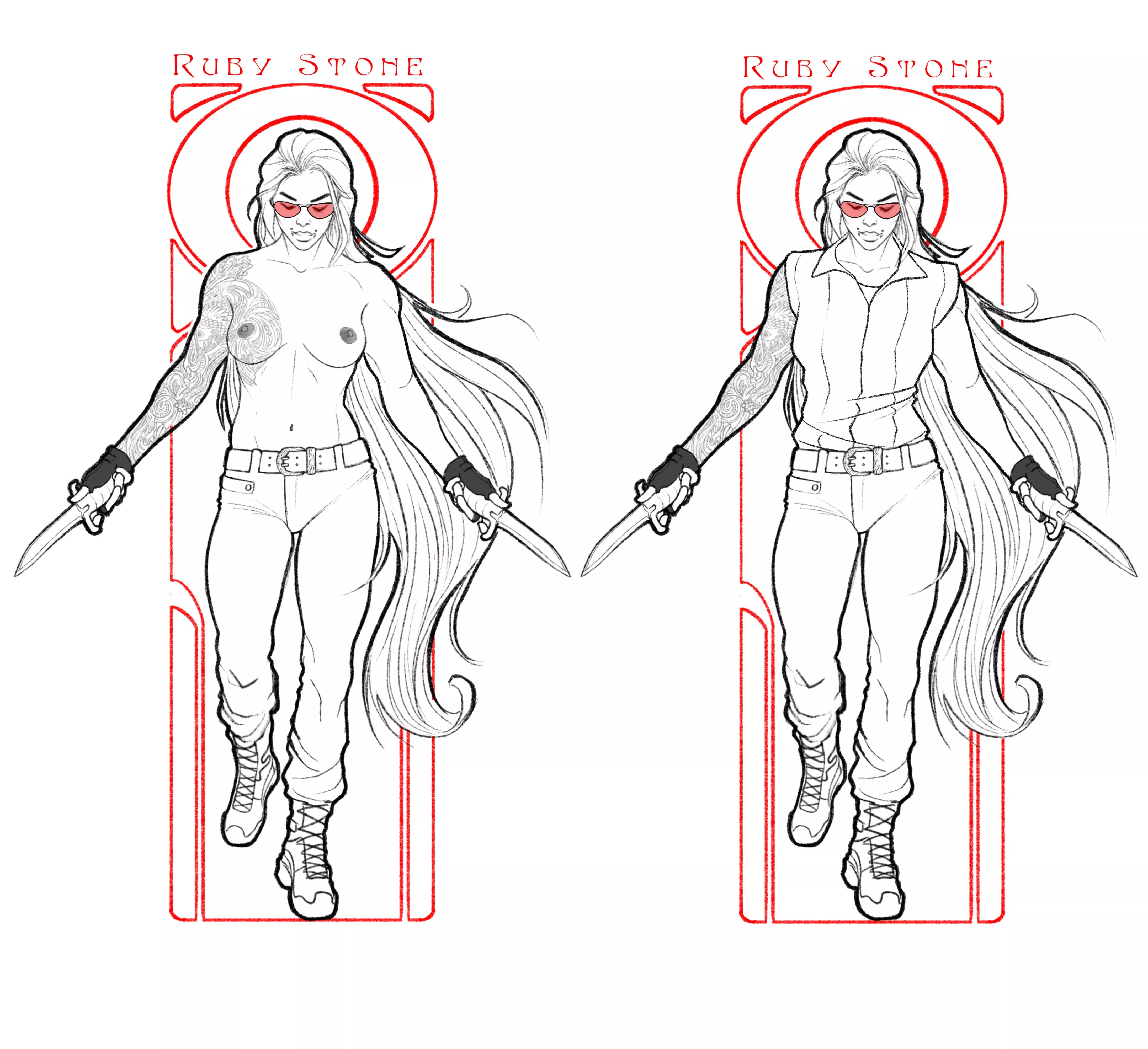 Ruby with the Knives. By me.