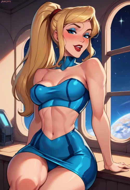 Samus kicks back (ai)
