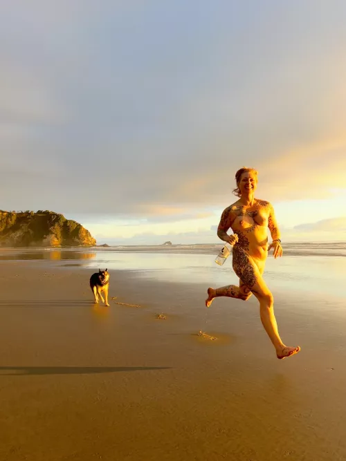 The beach birthday shenanigans 