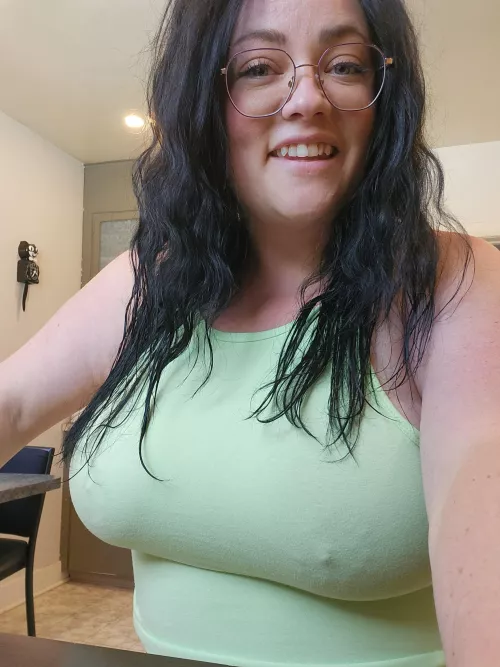 The guy at the gas station was staring at my nipples 