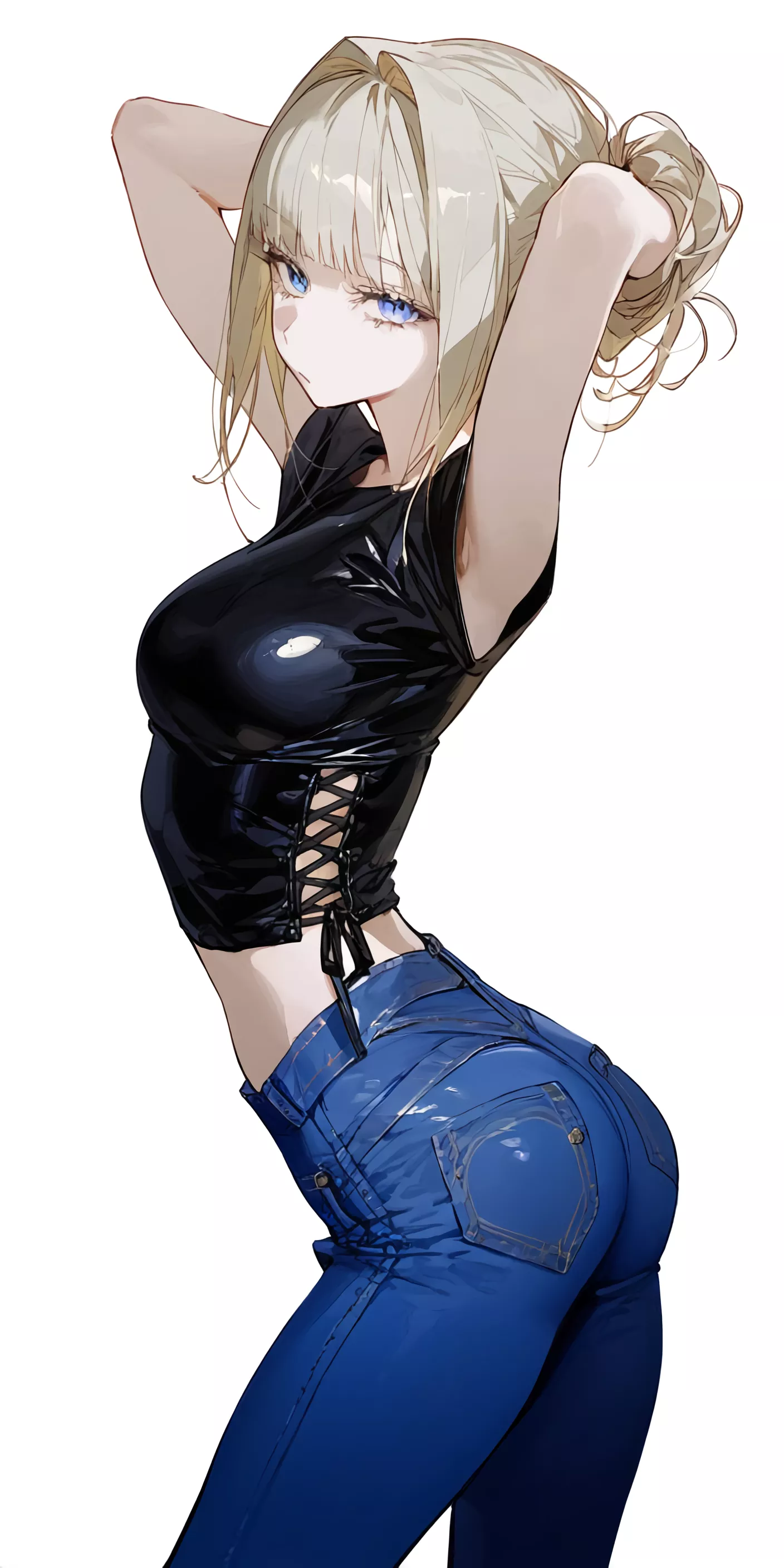 Tight Leather & Denim 