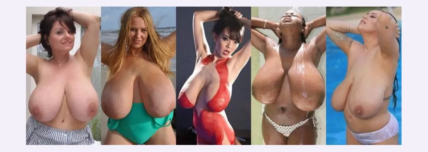 What a beautiful set of big heavy breasts and i think your choife is difficult right ? .....