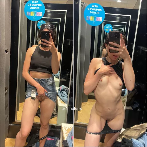 Changing room fun 😏