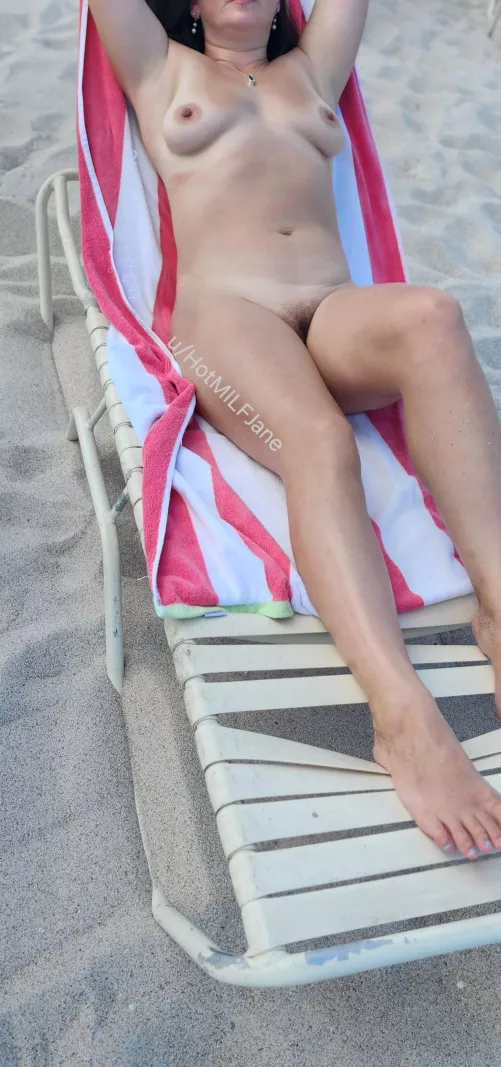 Enjoyed sunbathing nude at clothing optional beach