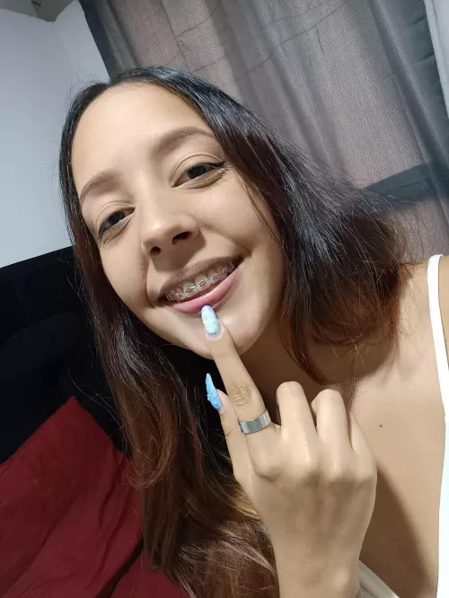 I want to feel all your kisses where my finger is