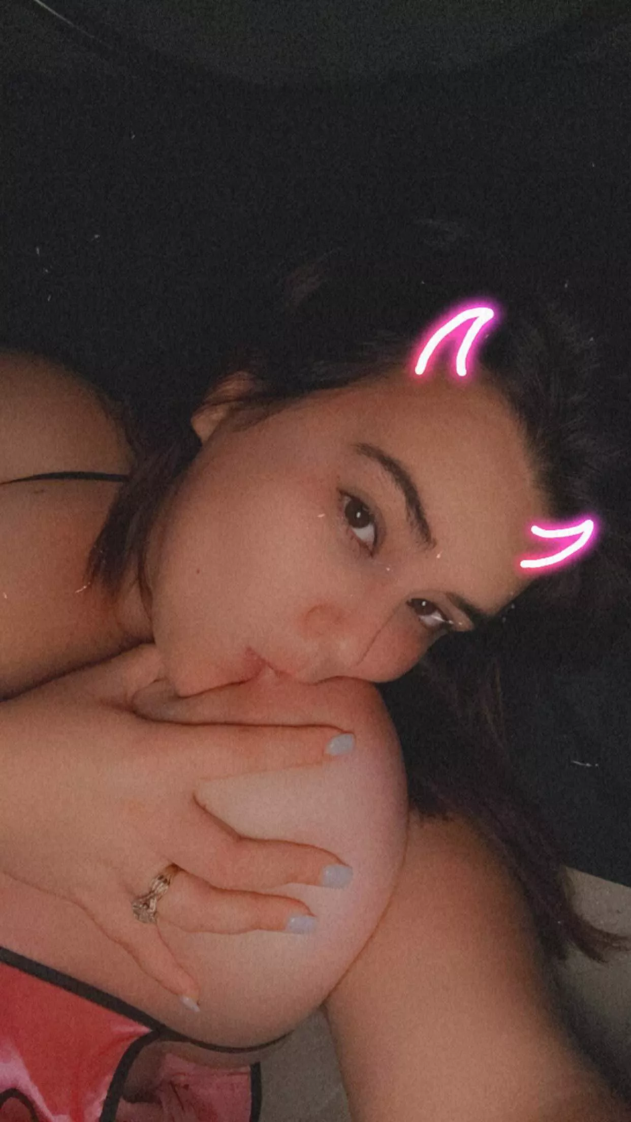 I’ll suck one and you suck the other? 😋