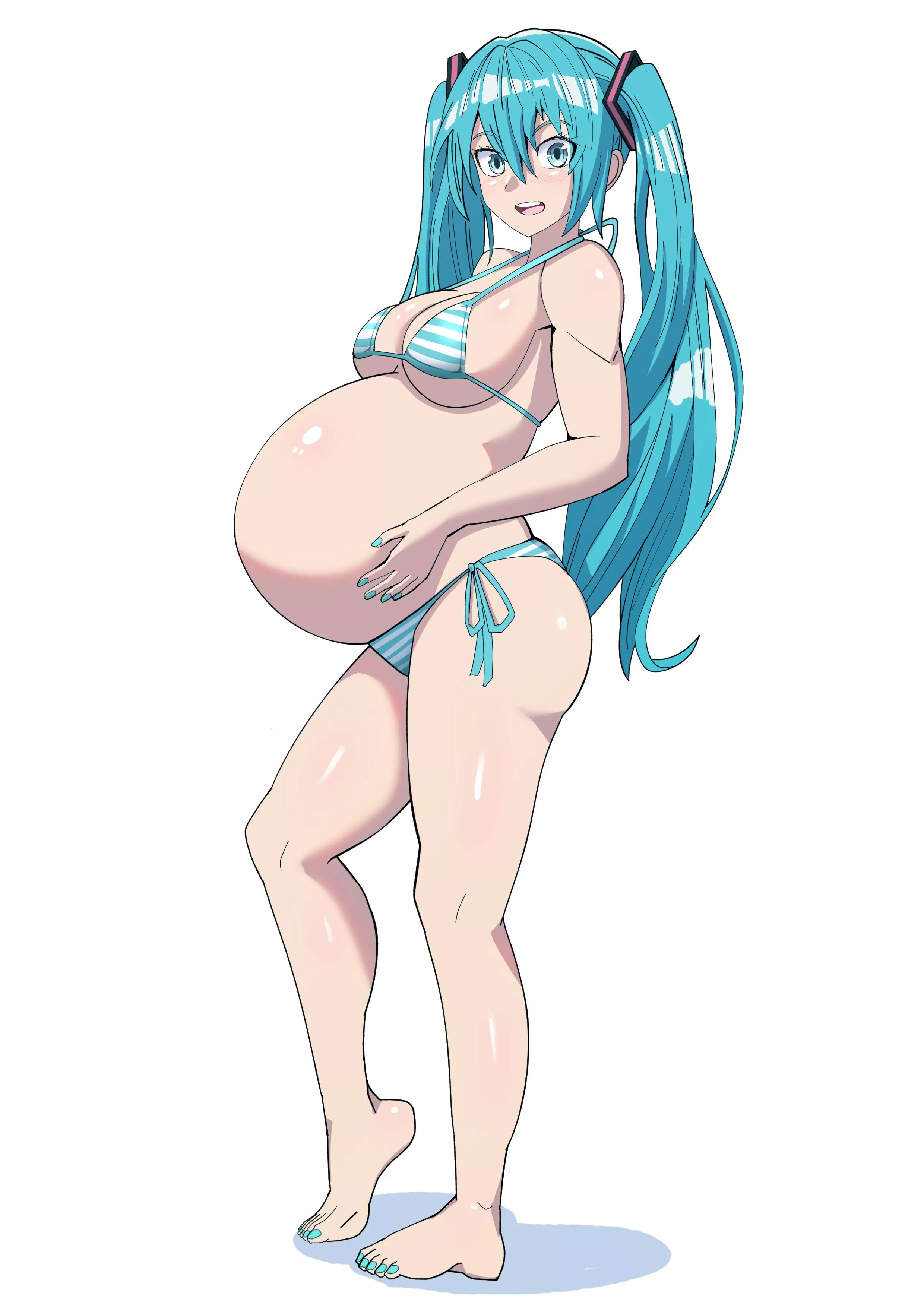More Miku Preggo!