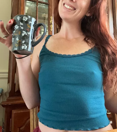 Morning coffee and some good AC