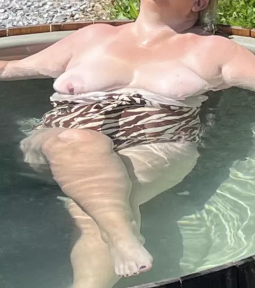 No one has noticed I’ve got my boobs out … they seriously need some sun