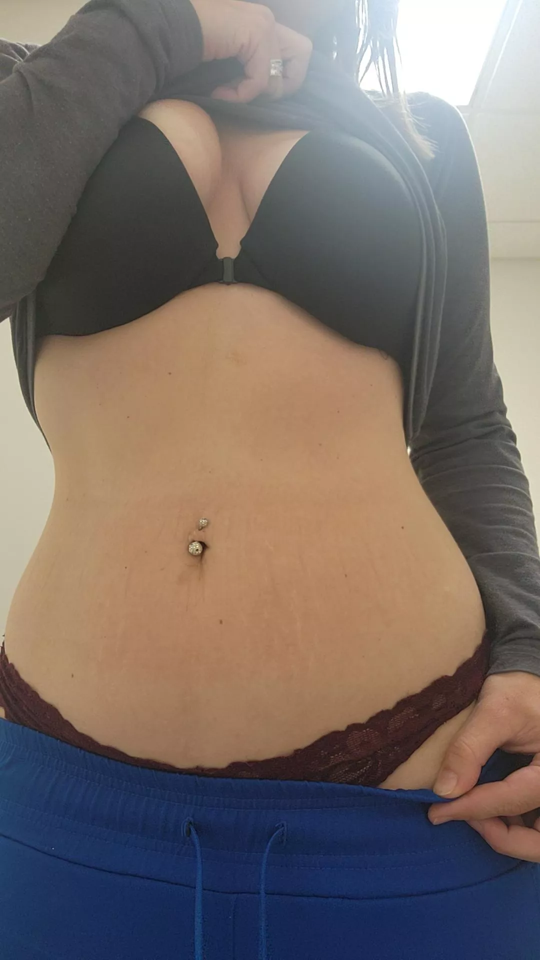 Should i go to work with no bra or panties today