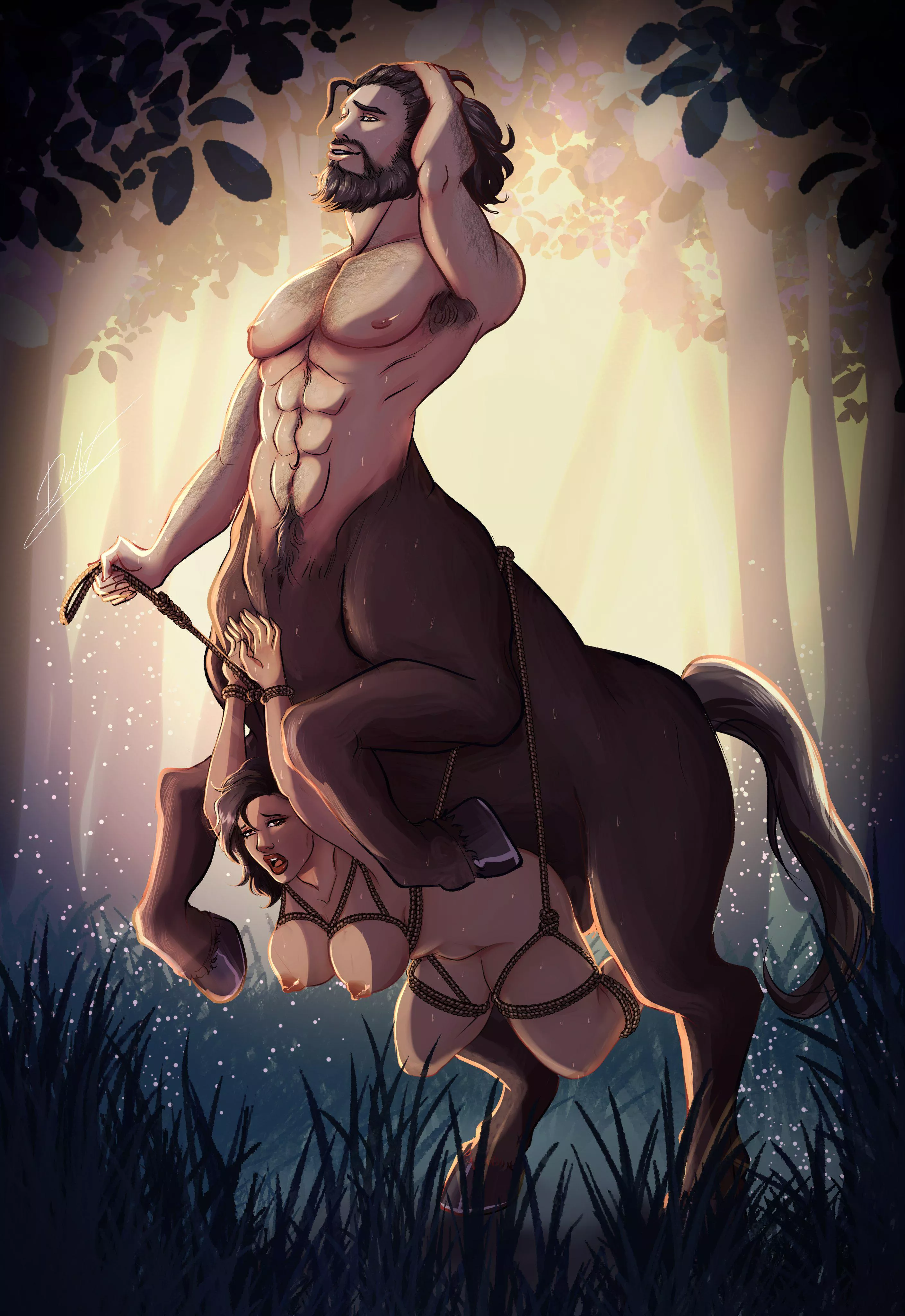 There's more than one way to ride a centaur. (JustDuart)
