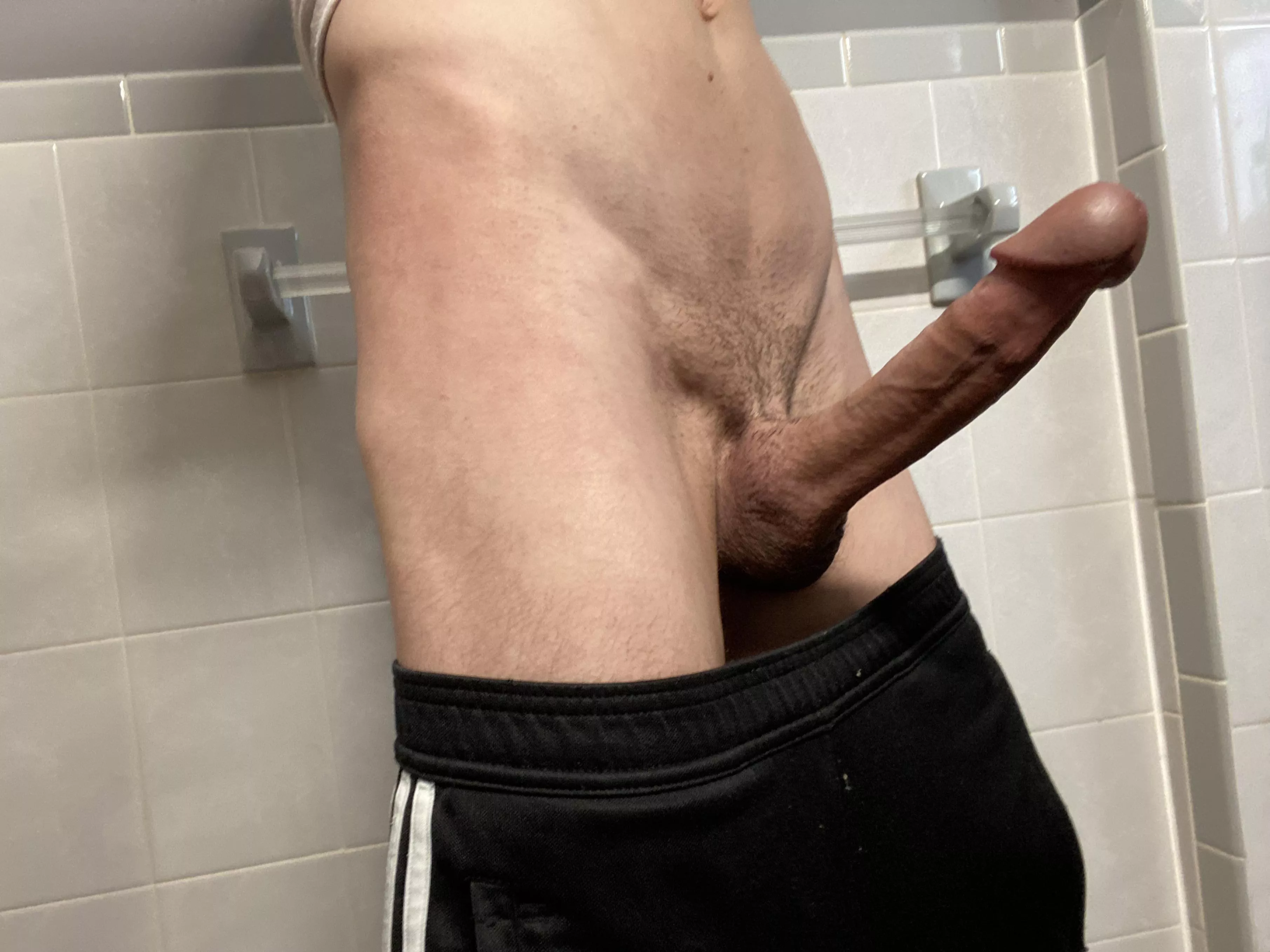 You walk in the bathroom and see me like this what’s you’re next move ? 