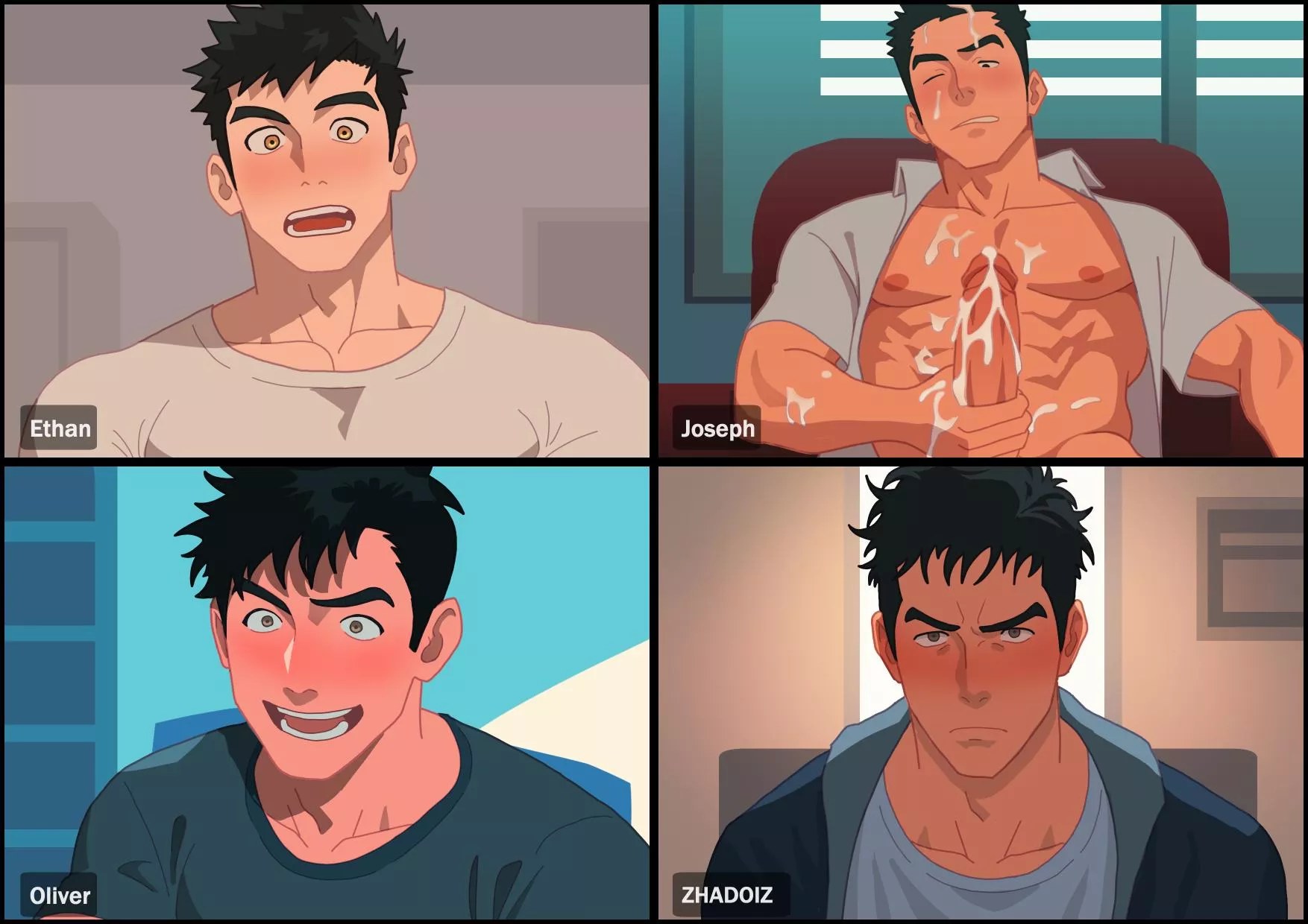 Caught jerking off on a zoom call (By swx147852) 