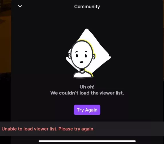 Is the viewer list unavailable for anyone else?
