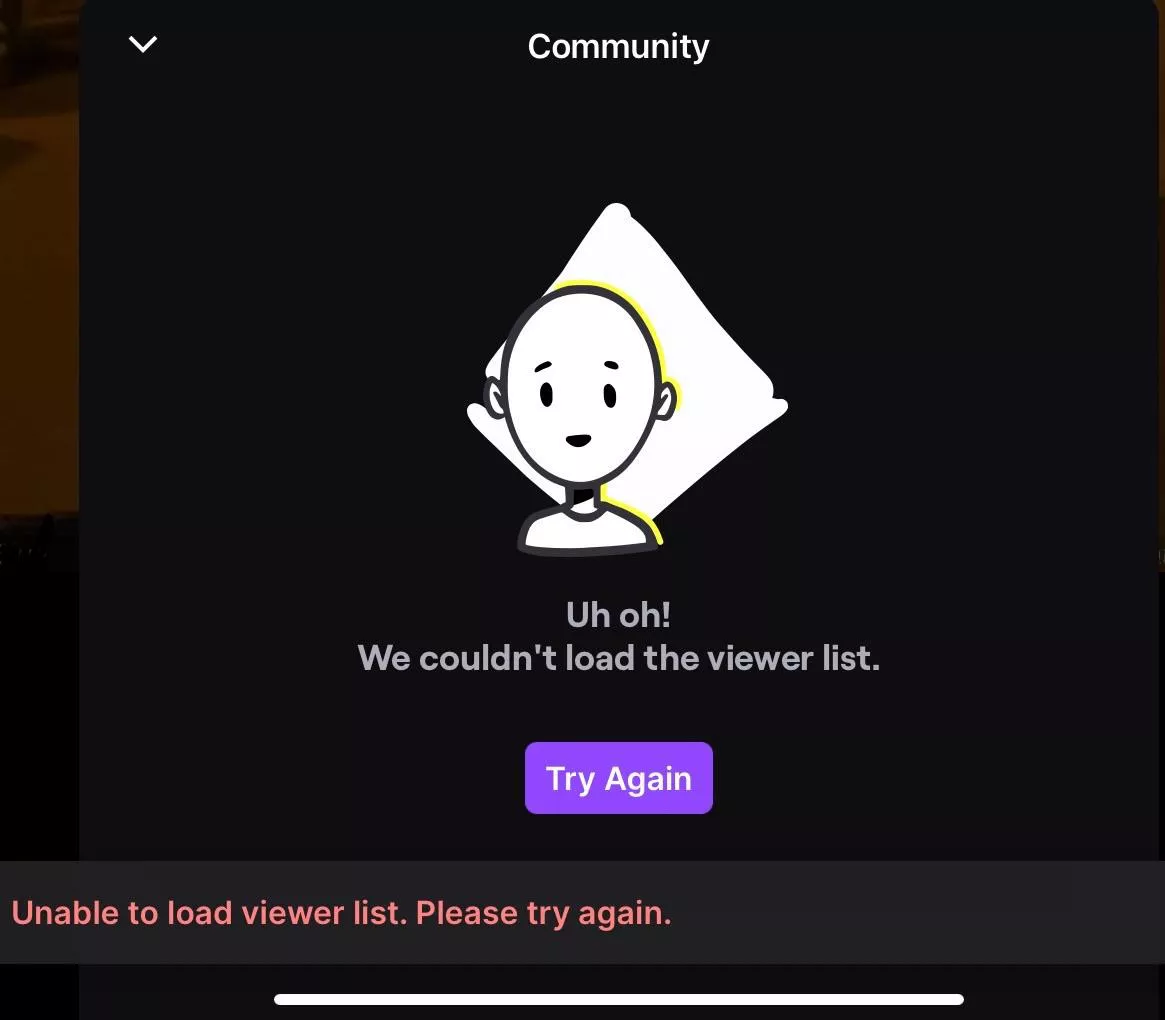 Is the viewer list unavailable for anyone else?