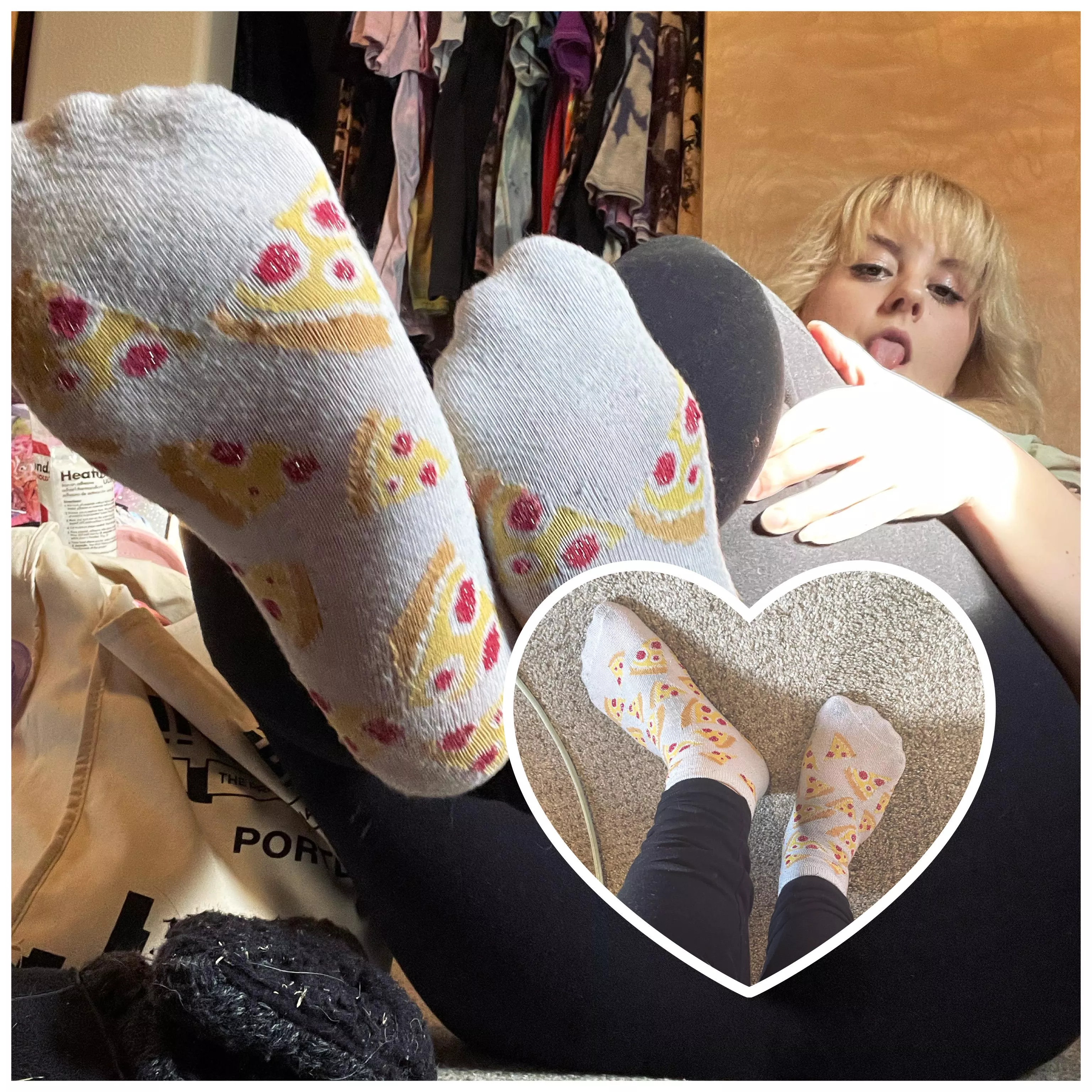 Love getting my socks all nice and stinky <3