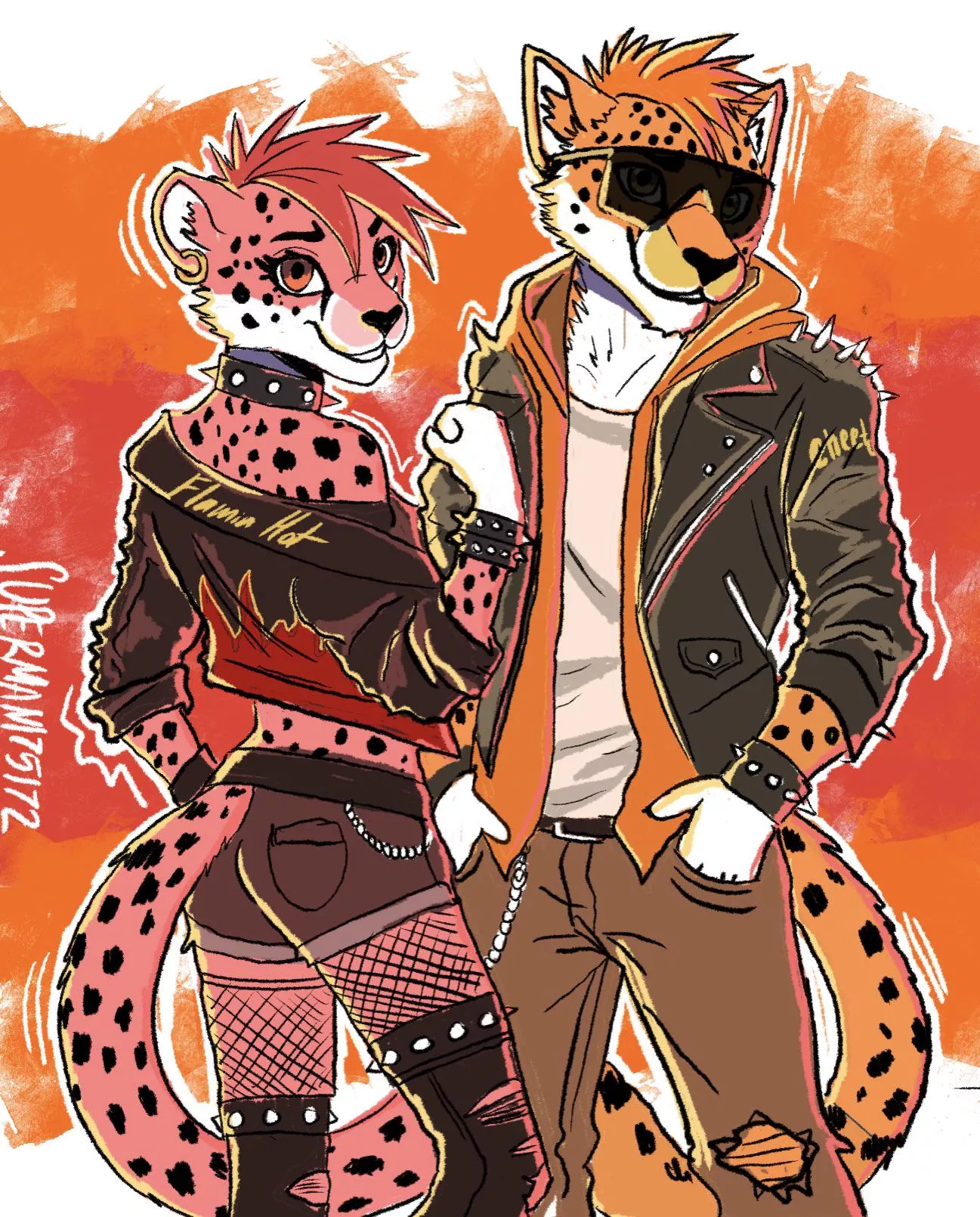 Meet Chester’s Flamin’ Hot Girlfriend. (Art by me)