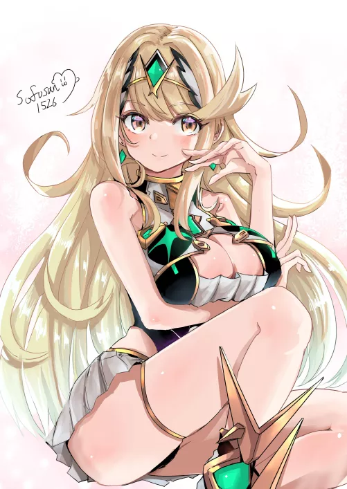 Mythra being cute