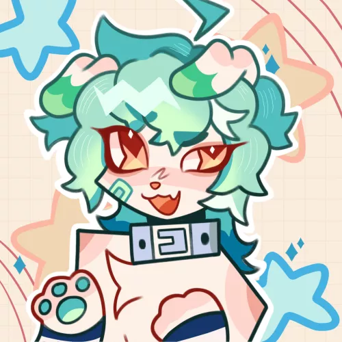 new pfp! art by me :3