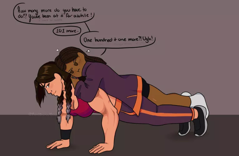 Push ups [@RealBunniBoo]