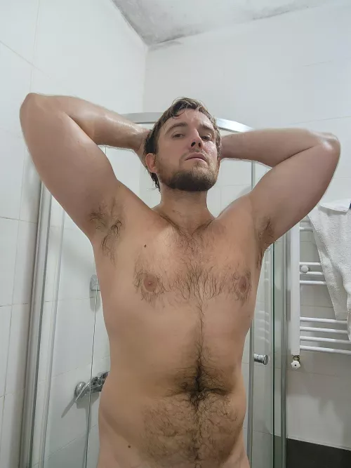 Some want a sweaty double pose...