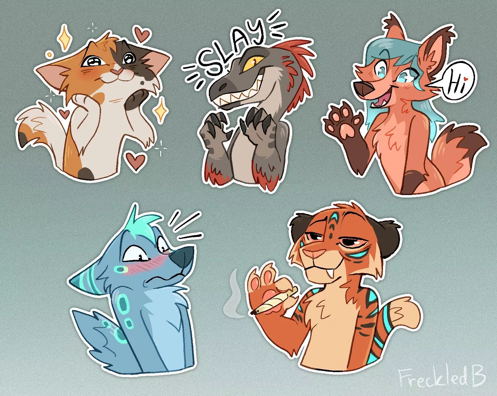 Stickers slots open (art by me)
