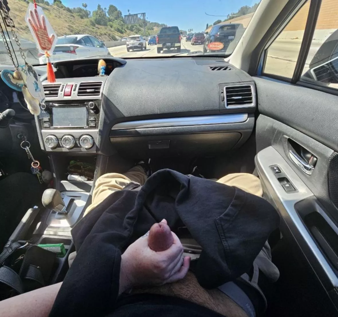 Drive + Traffic = Hand Job