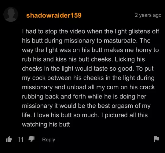 I think he likes he’s butt