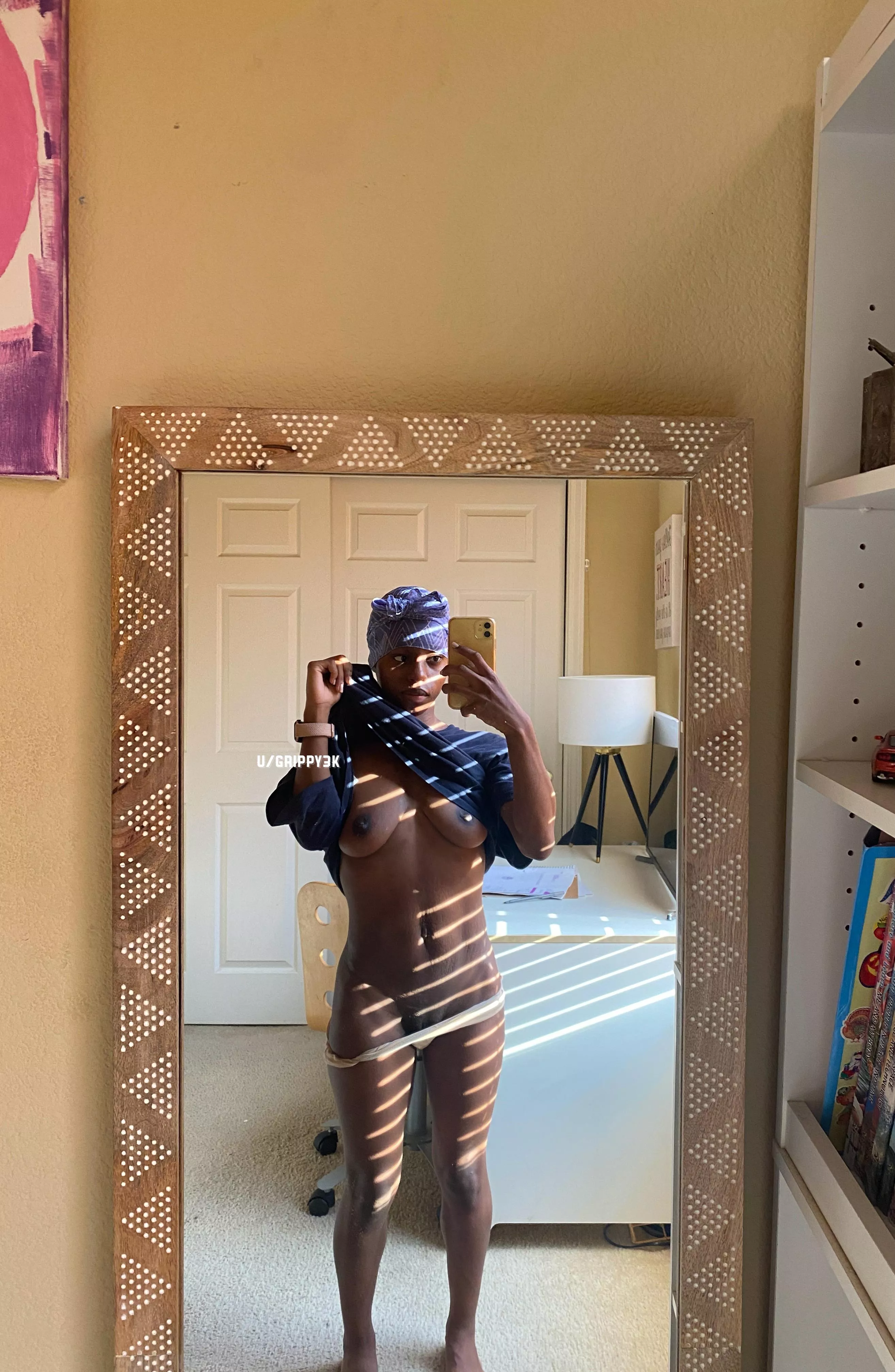 Take my panties off for me, then slip it in