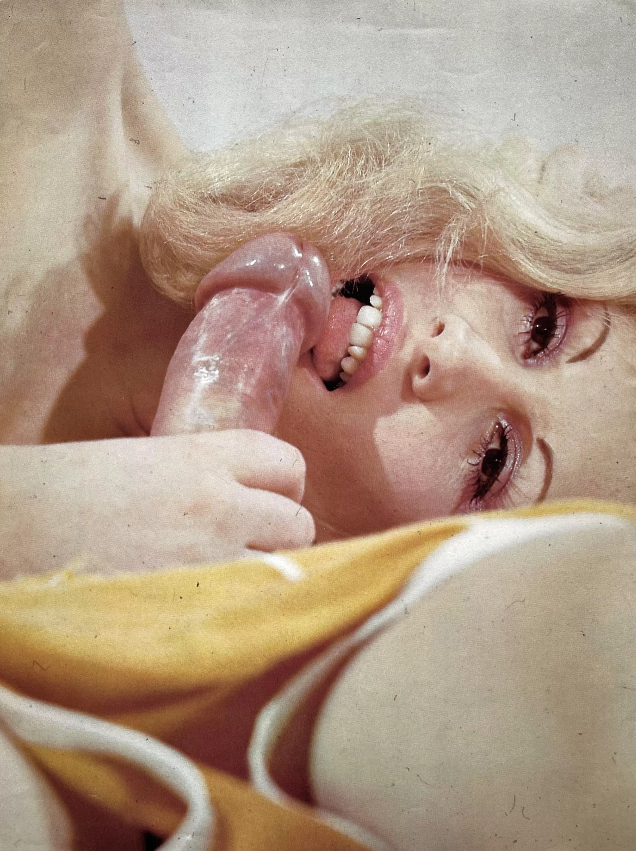 Teasing With Her Tongue