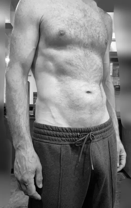 Too early for a shirt (or underwear)