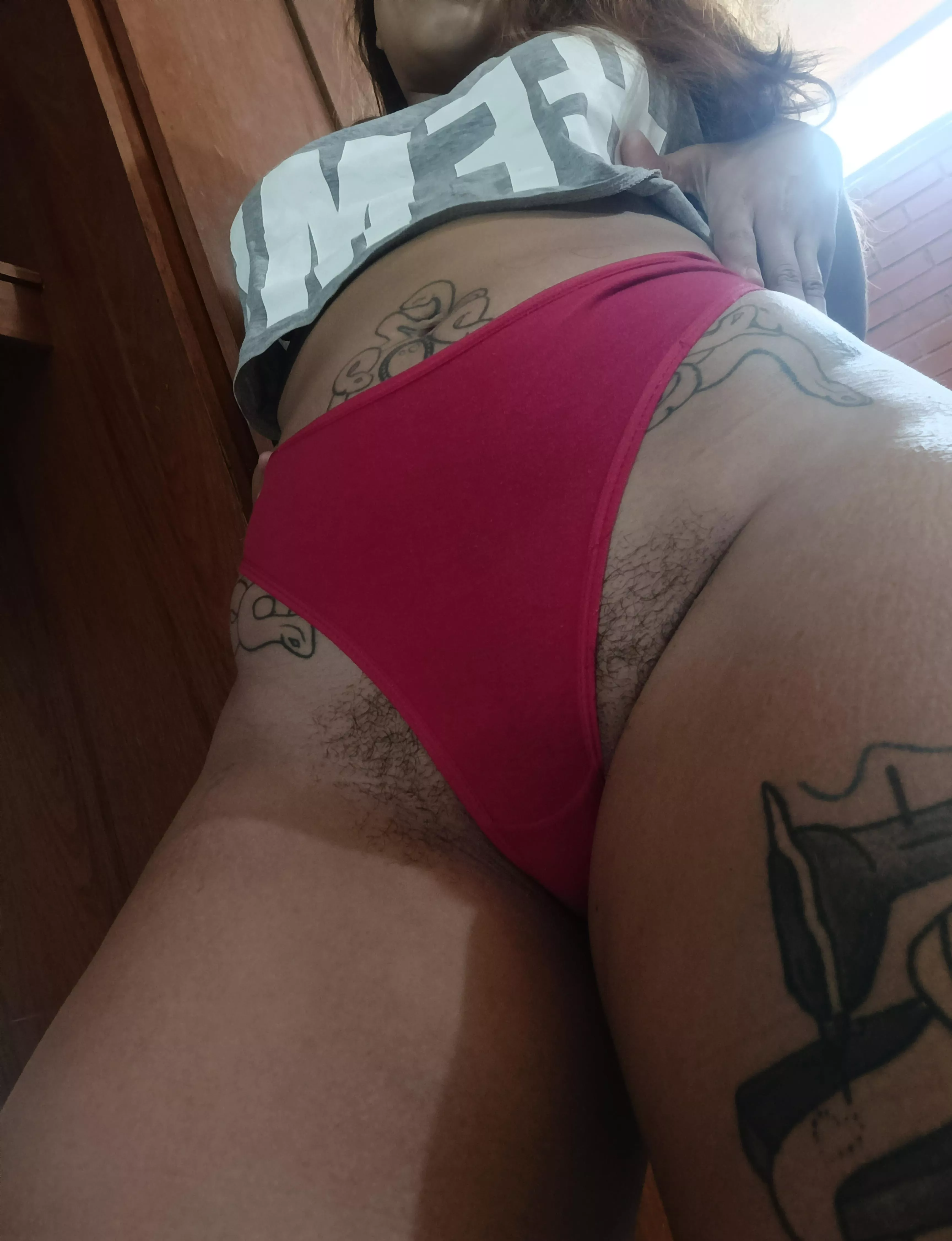 Why shave when you can be a hairy milf