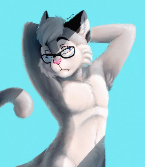 Cat stretch // Art by me [Q]