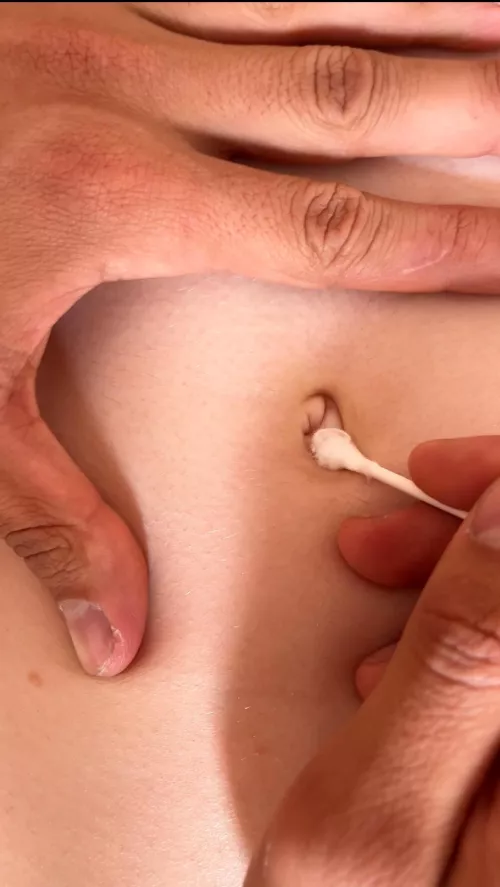 I love to have my bellybutton inspected with a qtip 