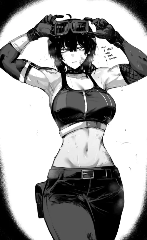 mechanic girl who doesn't shower [@masoq095]