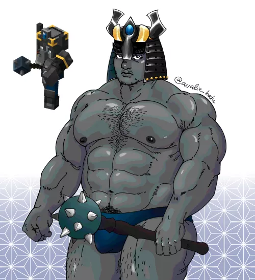 My fanart of the Illager Royal Guard in Minecraft Dungeons