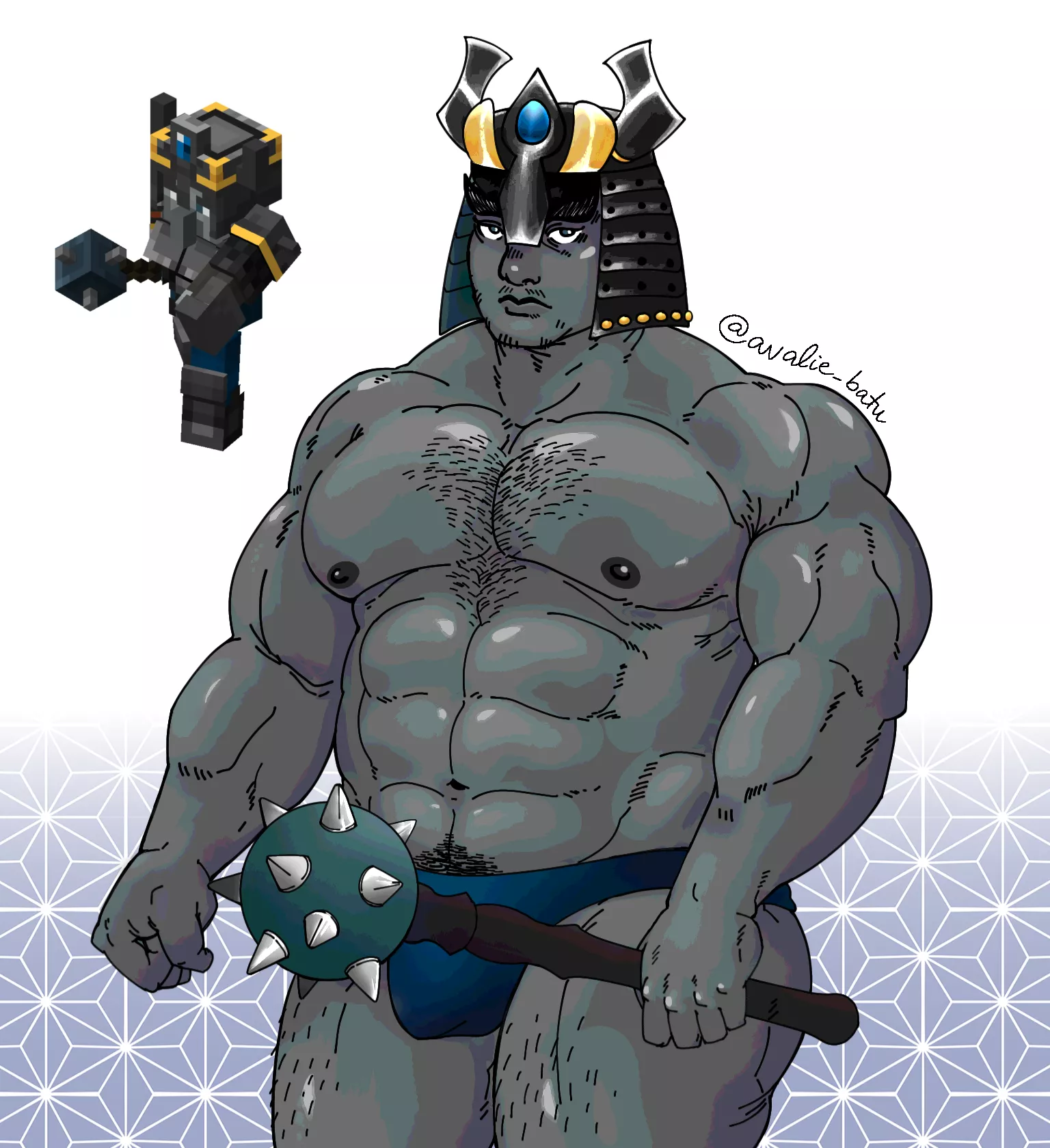 My fanart of the Illager Royal Guard in Minecraft Dungeons