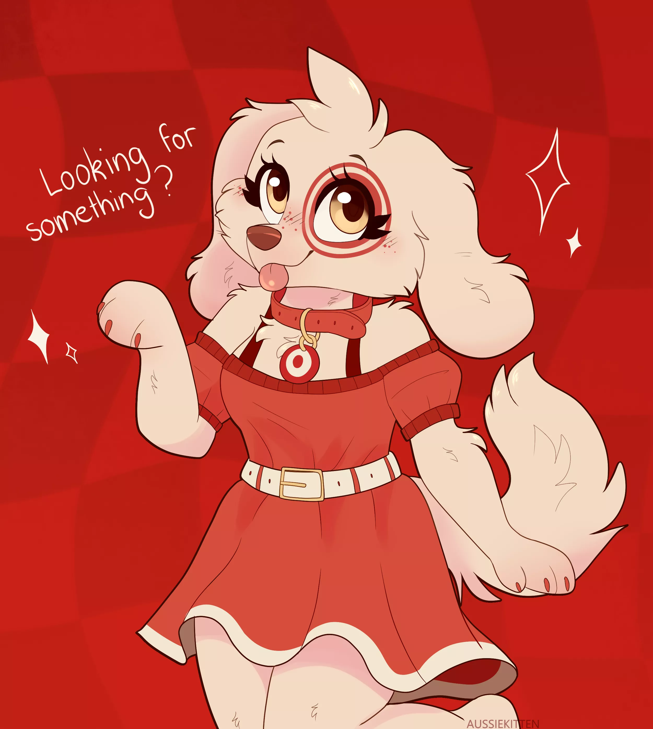 Target dog! [Fanart of/ idea of jayrnski on Twitter!]