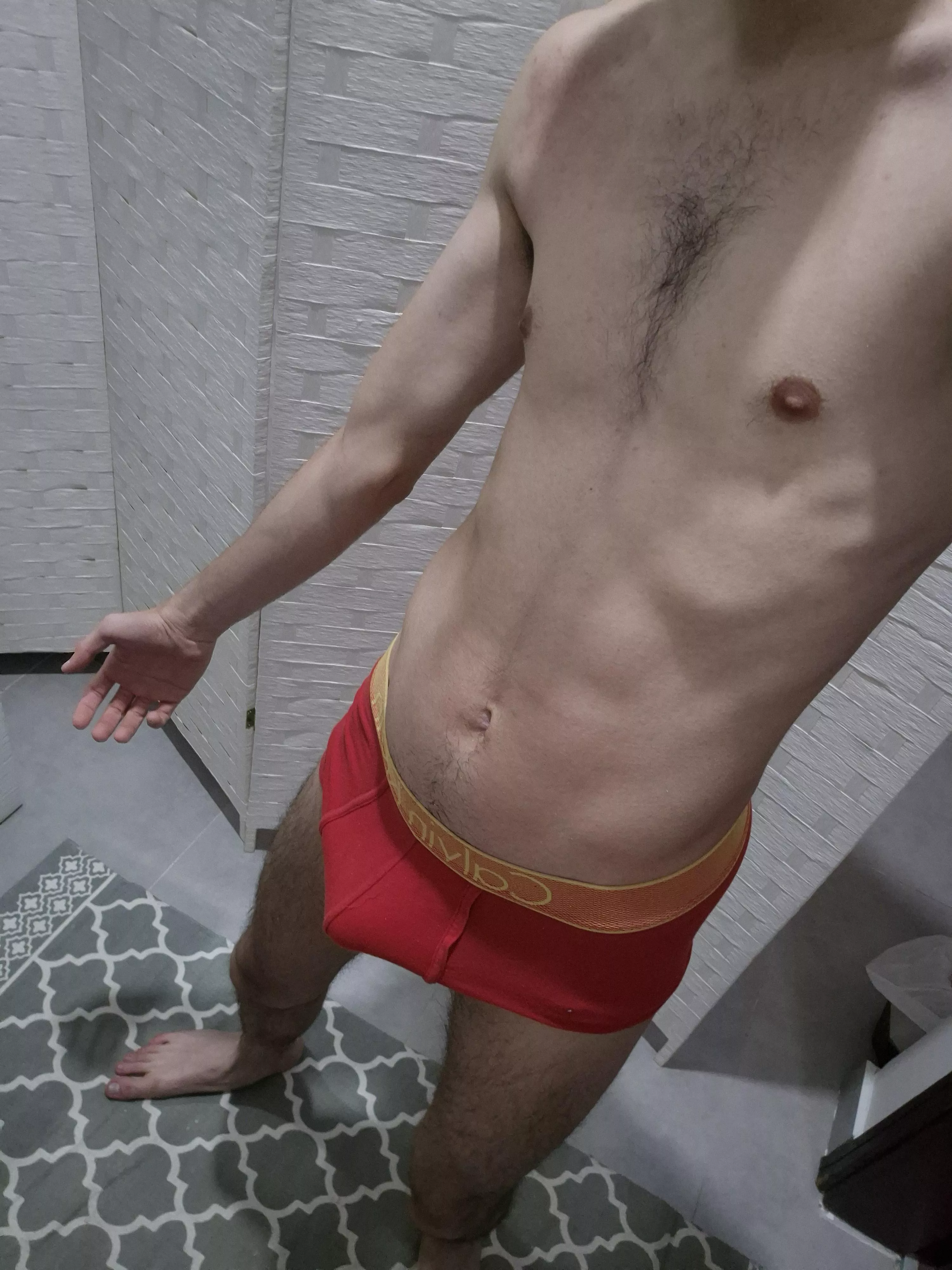 [27] Red boxers! 