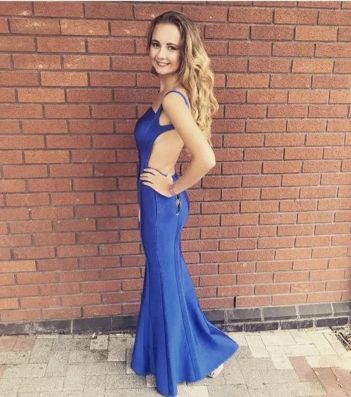 Blue formal dress