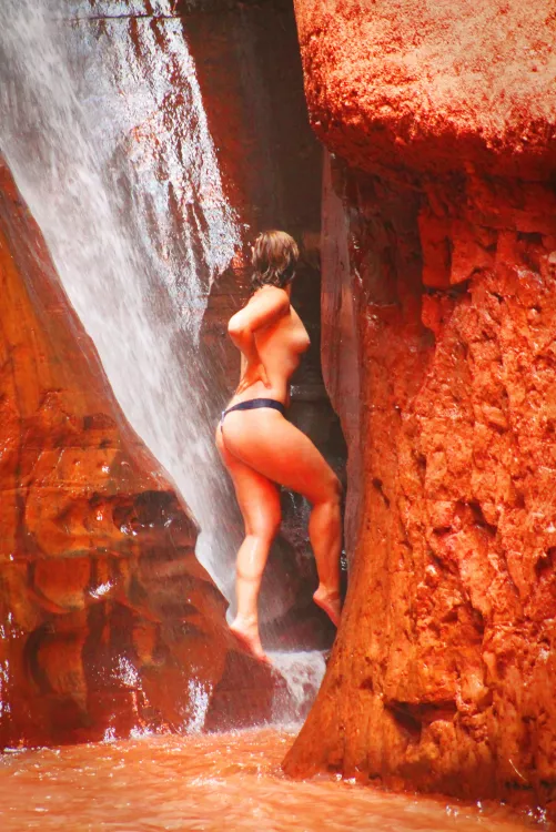 Cool dip in the hot desert