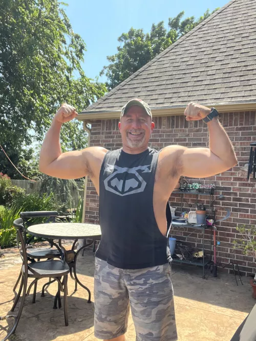 Enjoying the great day outside today.