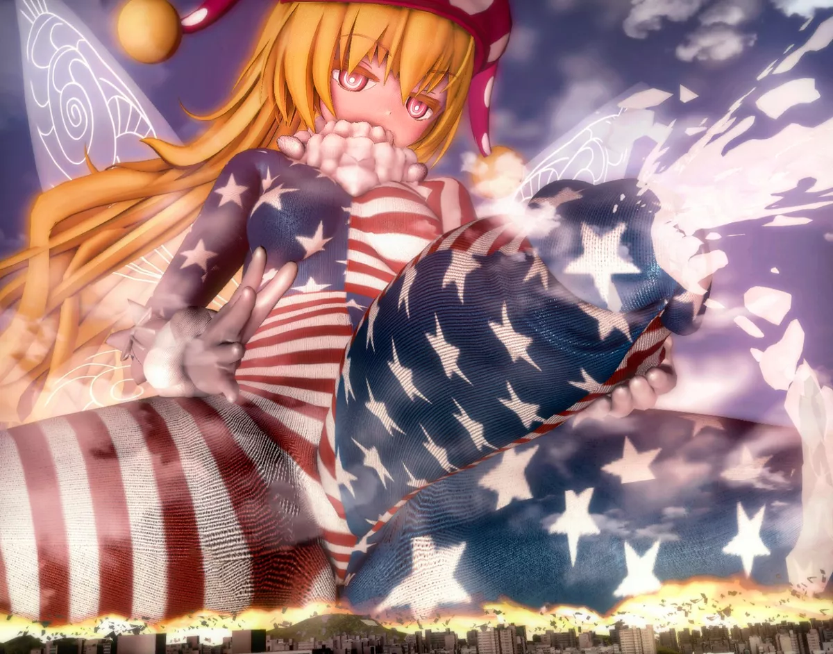 Happy July 4th,enjoy giant futa Clownpiece.