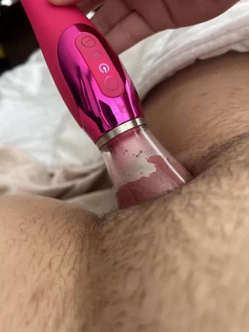 i cant wait to play with my big puffy clit [f]