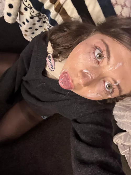 I got drenched in his load
