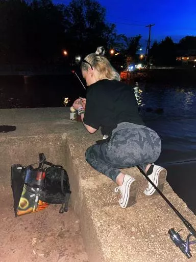 I Tie my hair in a ponytail so you can easily grab it from behind
